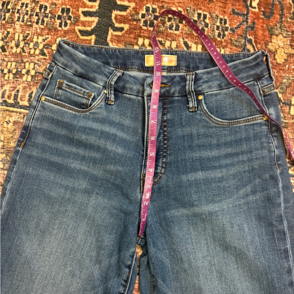 KUT FROM THE KLOTH Flare “Meg Fab Ab” Wide Leg Blue Jeans (Petite!) - Picture 11 of 15